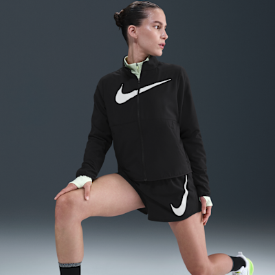 Nike One Swoosh Pantalón corto de running de 8 cm y talle medio con malla interior Dri-FIT - Mujer