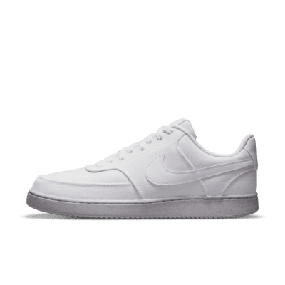 Nike Court Vision Trainers In White & Green for Men