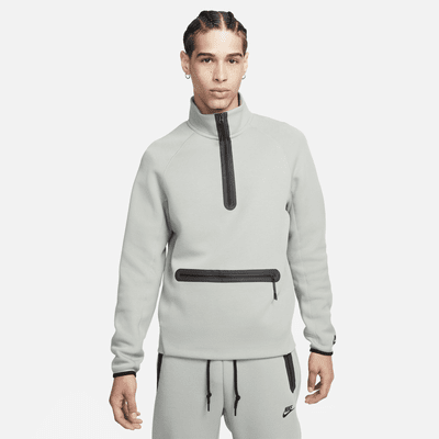 Men's Nike Sportswear Tech Fleece Printing Full-Length Zipper Cardigan Jacket Light Bone DM6475-072 US M