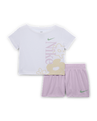 Детская футболка Nike Baby (12-24M) Wild Flower and Mesh Shorts Set