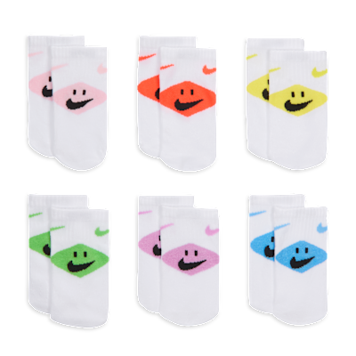 나이키 베이비(12~24개월) 스마일리 앵클 삭스(6켤레)