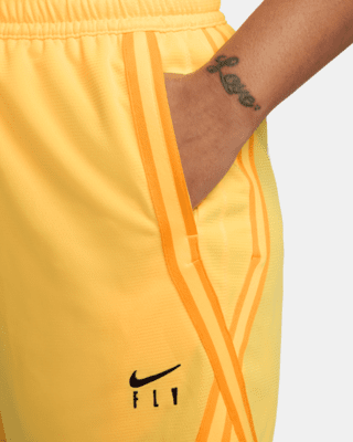 Nike LA LAKERS WNK DF FLY CROSSOVER SHORTS Black/Yellow -  BLACK/AMARILLO/FIELD PURPLE