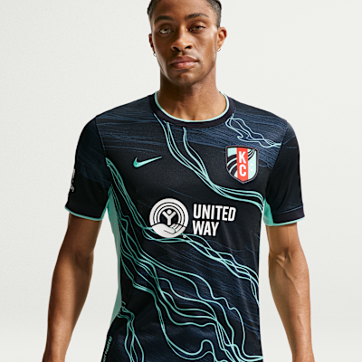 Kansas City Current Stadium Away Men's Nike Dri-FIT NWSL Replica Jersey from Nike - $100