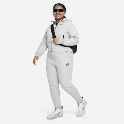 Nike Sportswear Tech Fleece hosszú cipzáras kapucnis pulóver nagyobb gyerekeknek (lányoknak) (bővített méret)