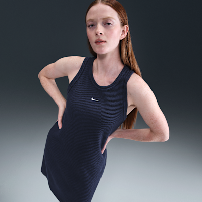 Nike Sportswear Chill Knit Tanktop-Dress mit Waffelstruktur (Damen)