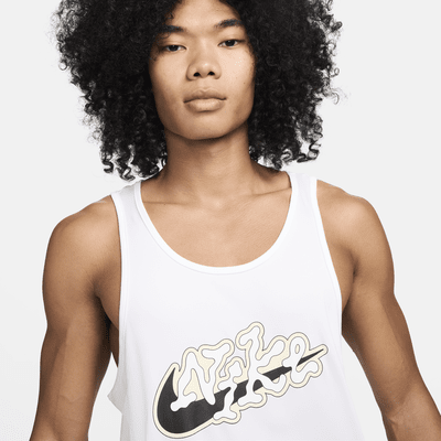 Camiseta de tirantes para hombre Nike Swim Scribble