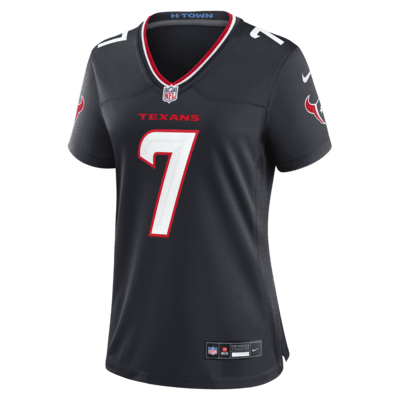 C.J. Jersey de fútbol americano Nike de la NFL Game para mujer Stroud Houston Texans