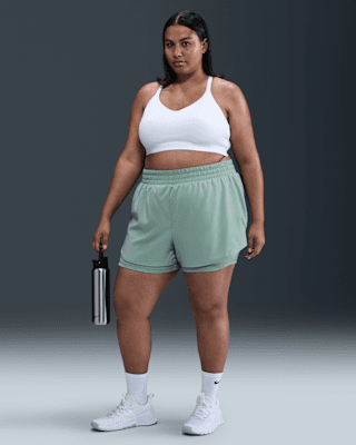 Женские шорты Nike Dri-FIT One High-Waisted 3" 2-in-1 Shorts (Plus Size)