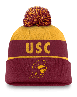 Мужские  USC Trojans Primetime Peak Nike College Cuffed Pom Beanie