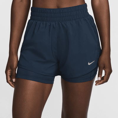 Shorts 2 en 1 Dri-FIT de tiro alto de 8 cm para mujer Nike One