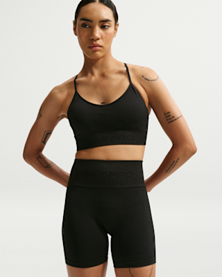 Женские шорты Nike Pro Seamless Dri-FIT High-Waisted 5" Biker Shorts