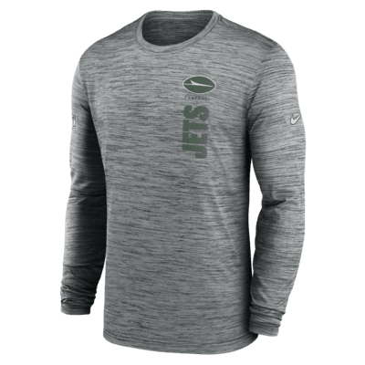 New York Jets Sideline Velocity Men's Nike Dri-FIT NFL Long-Sleeve T-Shirt