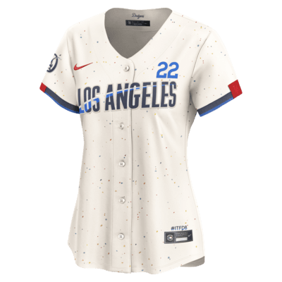 Jersey Nike Dri-FIT ADV de la MLB Limited para mujer Clayton Kershaw Los Angeles Dodgers City Connect