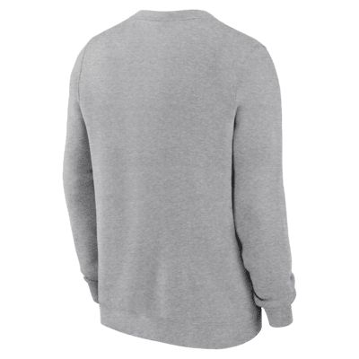 Sudadera de cuello redondo sin cierre universitaria Nike para hombre Georgia Bulldogs Primetime Primary Stack