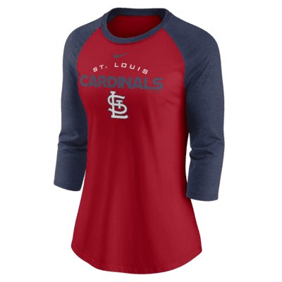 Nike Modern Baseball Arch (MLB St. Louis Cardinals) Women's 3/4-Sleeve  T-Shirt