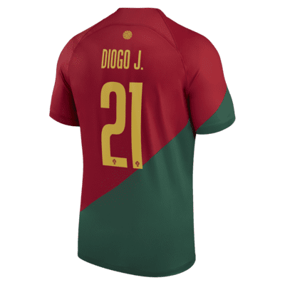 Men's Nike Diogo Jota Red Portugal National Team 2022/23 Home Breathe Stadium Replica Player Jersey Size: Large