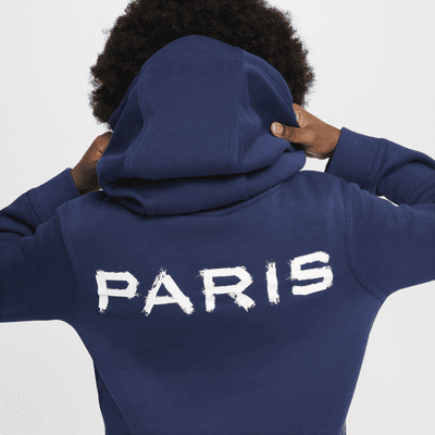 Paris Saint-Germain Club Nike Football-pullover-hættetrøje til større børn (drenge)