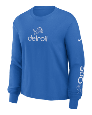 Женская футболка Detroit Lions Boxy Nike NFL Long-Sleeve