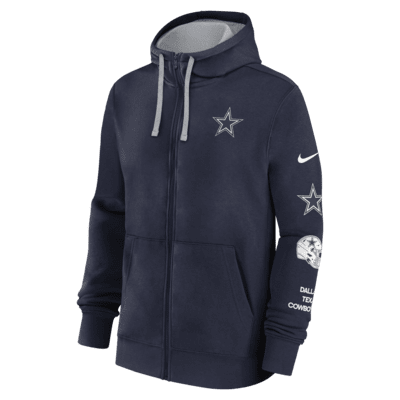 Dallas Cowboys Multi Logo Men's Nike NFL Full-Zip Hoodie