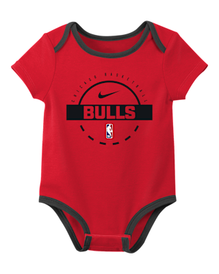 Детские  Nike "Chicago Bulls" Baby (0-3M) NBA Bodysuit (2-Pack)