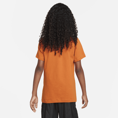 Playera de algodón para niños talla grande Nike Sportswear