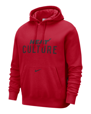 Мужское худи Miami Heat Club City Edition Nike NBA Fleece Pullover Hoodie