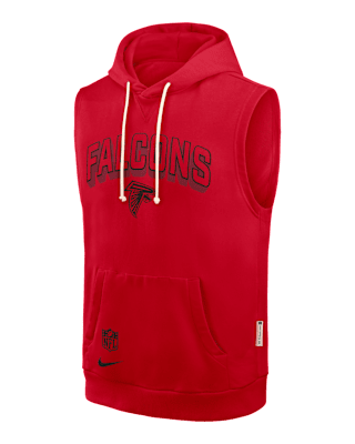 Мужское худи Atlanta Falcons Sideline Nike Dri-FIT NFL Sleeveless Pullover Hoodie