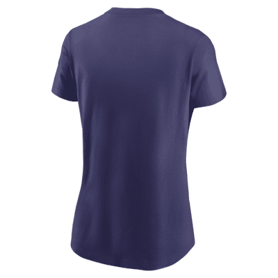 Ladies Baltimore Ravens Purple Pride Playing V Neck Short Sleeve