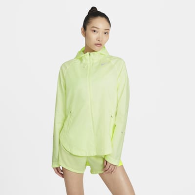 nike green running jacket