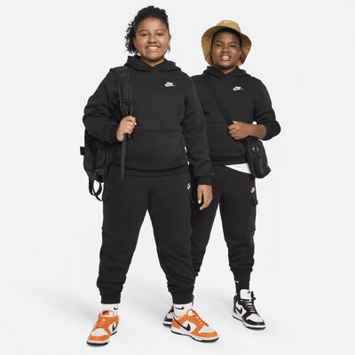 Nike Sportswear Club Fleece Big Kids' Pullover Hoodie (Extended Size)