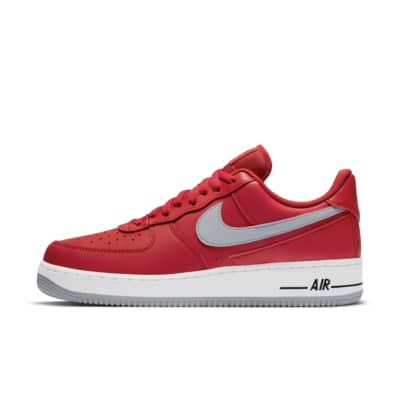white air force 1 red swoosh