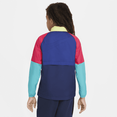 FC Barcelona AWF Big Kids' Soccer Jacket