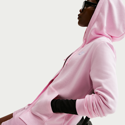 Sudadera con gorro de cierre completo para mujer Nike Sportswear Club Fleece