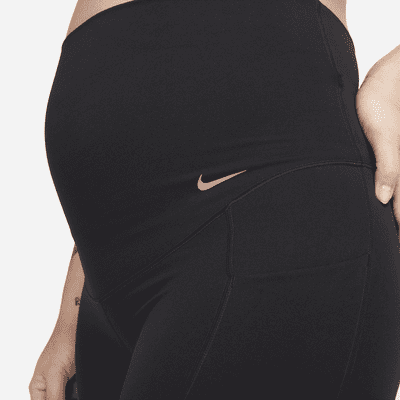 Nike Zenvy (M) Biker-Shorts mit sanftem Halt, hohem Taillenbund und Taschen für Damen (ca. 20 cm)(Umstandskleidung)