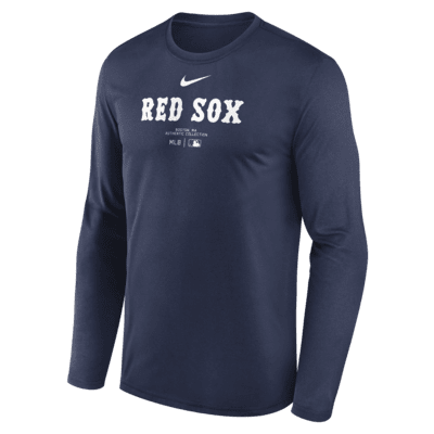 Boston Red Sox Authentic Collection Practice Men's Nike Dri-FIT MLB Long-Sleeve T-Shirt