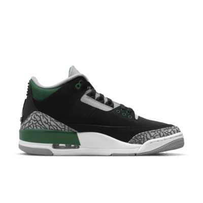 air jordan 3 black and grey