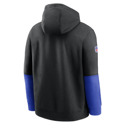 Sudadera con gorro sin cierre de la NFL Nike para hombre Los Angeles Rams Sideline Team Issue Club