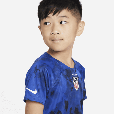 U.S. 2022/23 Away Little Kids' Nike Dri-FIT Soccer Kit