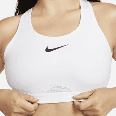 Bra deportivo ajustable sin almohadilla de alta sujeción para mujer Nike Swoosh