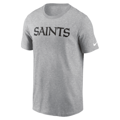 Playera Nike de la NFL para hombre New Orleans Saints Primetime Wordmark Essential