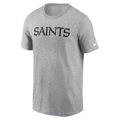 Мужская футболка New Orleans Saints Primetime Wordmark Essential