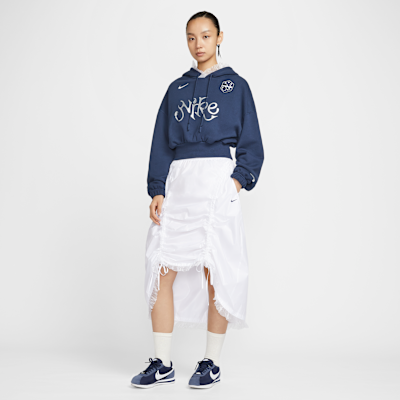 Nike Sportswear Women's Oversized Cropped French Terry Pullover Hoodie