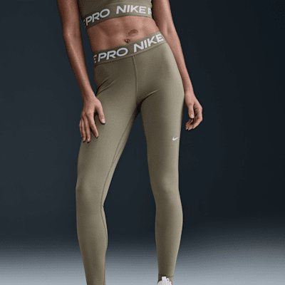 Nike Pro Women's Mid-Rise Mesh-Panelled Leggings