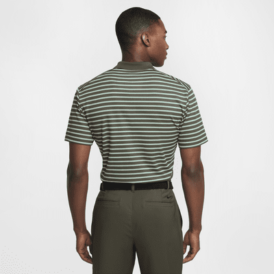 Nike Dri-FIT Victory csíkos, galléros férfi golfpóló