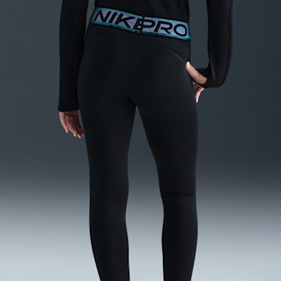 Nike Pro Dri-FIT Parlak Vurgulu Genç Çocuk (Kız) Taytı