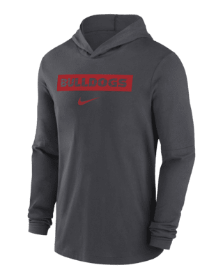 Мужские  Georgia Bulldogs Sideline Nike Dri-FIT College Long-Sleeve Hooded Top