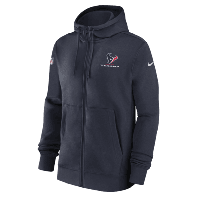 Houston Texans Nike Women's 2023 Sideline Club Fleece Pullover Hoodie - Navy