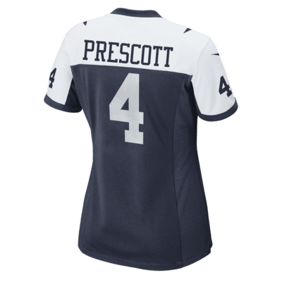 NFL Dallas Cowboys (Dak Prescott) Women's Game Football Jersey