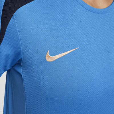 Chelsea FC Strike Nike Dri-FIT knit voetbaltop met korte mouwen voor dames