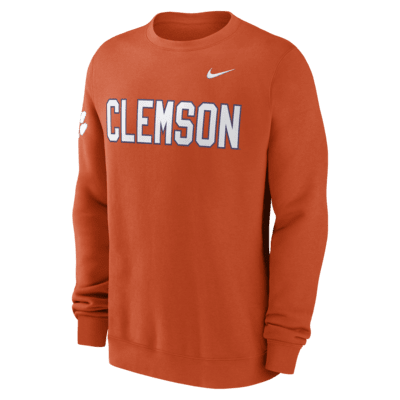 Sudadera de cuello redondo sin cierre universitaria Nike para hombre Clemson Tigers Sideline Dabo